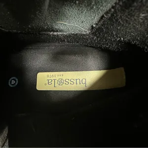 Bussola Black Leather Mid Calf Boots Size 39 thumbnail 9