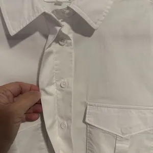 Good American *The Good Shirt* Women's 0 XS White Oxford Oversized Preppy Loose thumbnail 4