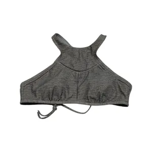 PrAna Azra Bikini Top High Neck Light Gray Swimwear Swim Womens Medium Strappy thumbnail 2