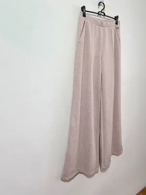 Victoria's Secret VSX Featherweight Knit Wide-Leg Pant -Taupe - Size M -27197374 thumbnail 3