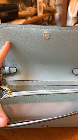 New with tags Kate Spade Mint Aqua Learher Crossbody with Chain thumbnail 4