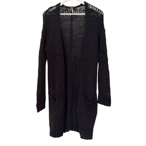 Free People Simply Sienna open knit longline cardigan navy M thumbnail 12
