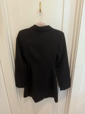 Anthropologie Black Blazer Mini Dress thumbnail 3