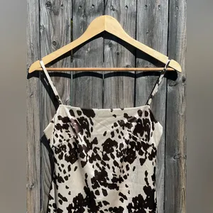 Urban outfitters UO Cow Print Sateen Mini Dress thumbnail 4