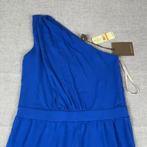 Tommy Bahama Dress Womens Small Blue One Shoulder Maxi Petites‎ Casual Fit thumbnail 3