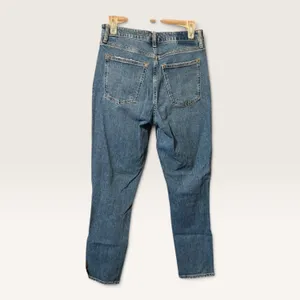 Abercrombie & Fitch Curve Love Skinny High Rise Jeans 28 6 Blue Distressed Knee thumbnail 3