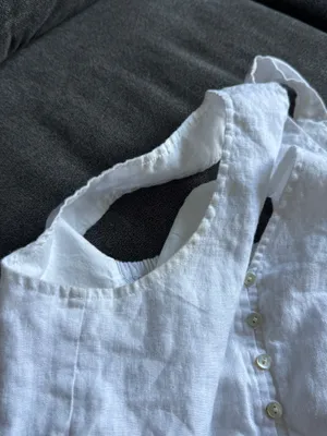 Madewell linen crop top S thumbnail 4