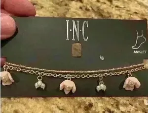 INC flower‎ anklet NWT Pink thumbnail 1
