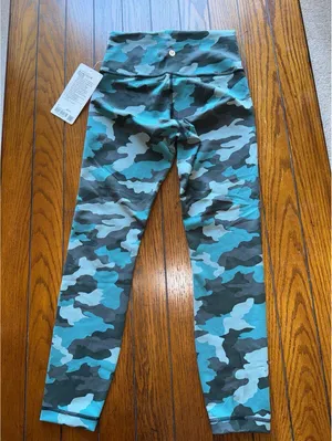 Lululemon Wunder Train High Rise 25” Tidewater Teal Size 6 NWT thumbnail 2