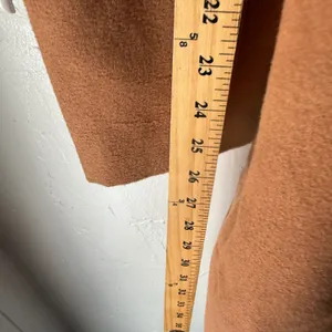 Ontwefth Tan Brown Belted Coat Womens Size S Puffy Sleeves Lined Long Preppy‎ thumbnail 4