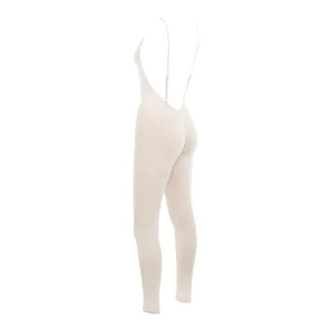 HOUSE OF CB Zahara Milk Marl Summer Lounge Beige Oatmeal Onesie Jumpsuit thumbnail 6