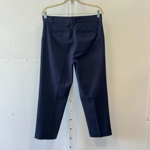 Loft Curvy The Riviera‎ Slim Ankle Dress Pants Slim Leg Stretch Trousers 6 Navy thumbnail 2