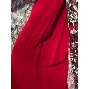 Roaman's Vintage Women's‎ Gray White Red Layered Short Sleeve Dress thumbnail 6