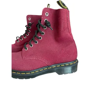 Dr Martens 1460 Pascal Combat Boots Red Cherry Glitter Womens Size 7 thumbnail 6