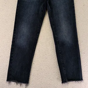 Banana Republic High-Rise Straight Jeans Dark Wash Raw Hem Button Fly‎ 442797 25 thumbnail 8