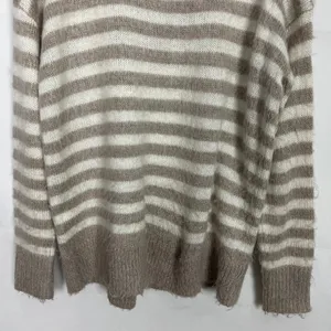 American Eagle Jegging Fit Striped Fuzzy Striped Sweater Size Small Oversized thumbnail 10