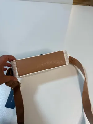 Tommy Hilfiger White Monogram Crossbody with Tricolor Stripe thumbnail 15