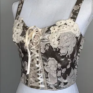 Y2K Victoria’s Secret Embroidered Bustier Corset thumbnail 5
