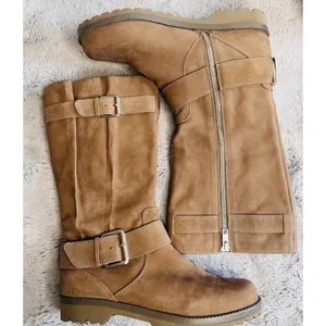 Gentle‎ Souls by Kenneth Cole Women's Buckled Up Moto Boot Size 7M Tan Brown thumbnail 2