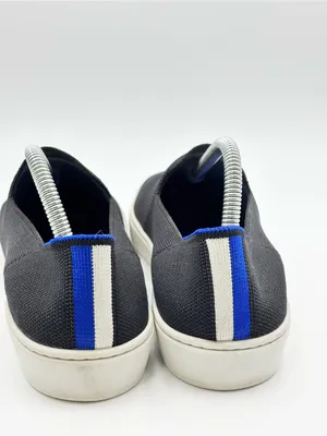 Rothy's The Original Slip On Sneakers Gray Knit Slip-On Loafers with White Sole thumbnail 2