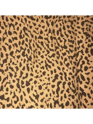 LOFT Leopard Print V-Neck Tie-Waist Midi Dress Women's Size 0 thumbnail 5