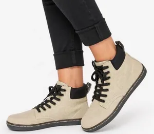 Dr. Martens Shoes Maelly Womens Size 8 Khaki Canvas Lace Up Air Wair AW004 thumbnail 1