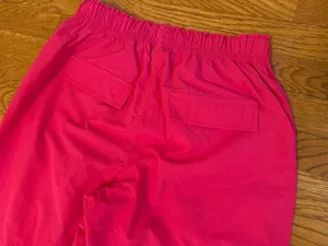 High waist parachute cargo pants in hot pink size M thumbnail 7
