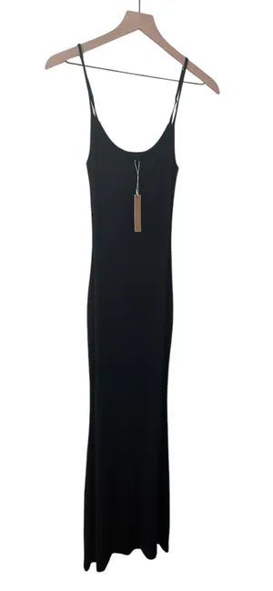 SKIMS Soft Lounge Long Slip Dress Black Size Large NWT Authentic thumbnail 4