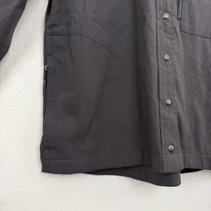 Topo Designs Shirt Womens Small Black Snap Front Lightweight Utility Outdoor thumbnail 3