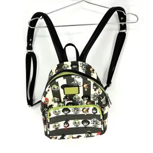 Loungefly Beetlejuice Chibi Mini Backpack Black White Striped Character Bag thumbnail 2