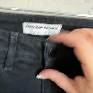 American Apparel Made in the USA Black High‎ Rise Skinny Denim Jeans thumbnail 5
