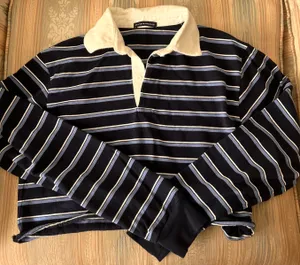 Brandy Melville Oversized Cropped Polo Shirt thumbnail 1