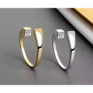 Sparkling Bypass Ring | 14k Over Sterling Silver‎ NEW thumbnail 5