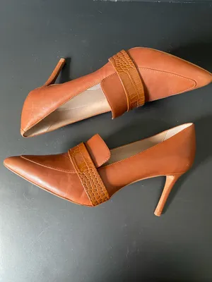 Banana Republic Leather Madison 12 Hour Loafer Pumps Tan Size 10 thumbnail 6