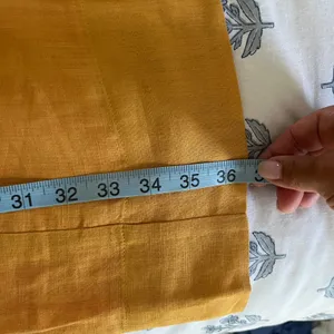 Zyga Lin'n Laundry Sequin Linen Dress Mustard Yellow Gold Sleeveless Sheath 38 S thumbnail 8