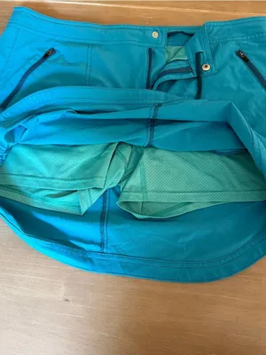 Title Nine Skort Size 10 Electric Blue Tenniscore Zip Pockets Active Travel thumbnail 4