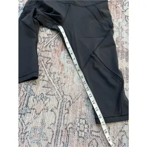 Lululemon Cool To Street Crop Mesh Leggings Black Cropped Active Tights Size 8 thumbnail 9