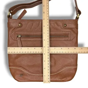 Born Bucket Crossbody Leather Handbag Bag‎ Camel Tan Leather thumbnail 6