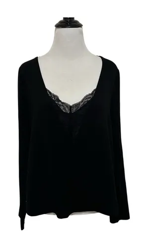 Zara trafaluc women’s medium black blouse thumbnail 1