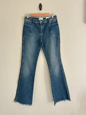 We The Free People Izzy Low Rise Flare Jeans Womens 26 NEW $138 thumbnail 3