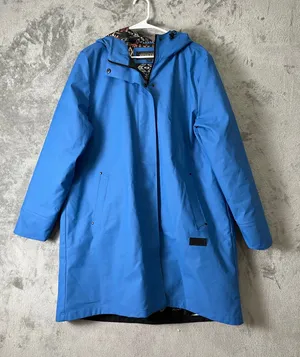 Pendleton Victoria Rain Slicker Women’s Blue Hooded Southwestern Lined Coat XXL thumbnail 1