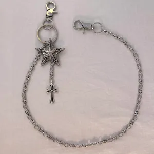 Pentagram Star Cross Pants Chain for Men Women,Jeans Chain,Keys Chain,Biker Wallet Chain,Streetwear Punk Hip Hop Unisex Style thumbnail 7