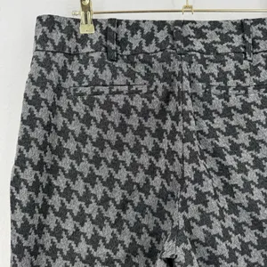 New York & Company 7th Avenue Houndstooth Pants 12 Straight Leg Stretch Preppy thumbnail 4