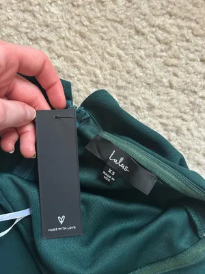 Lulus Strapless Pantsuit Green Wide-Leg thumbnail 4