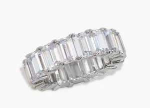 SAVVY CIE JEWELS Sterling Silver Bold Baguette CZ Ring Size 8 NEW thumbnail 1