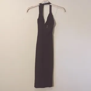 NWT Nookie XS Coco Midi Muscat Plum Cut Out One Shoulder Bodycon Cocktail Dress thumbnail 5