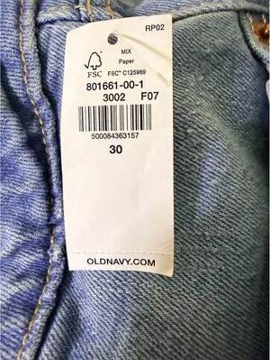 Old Navy Womens Size 30 Extra High Rise Wide Leg Jeans Light Wash Distressed NWT thumbnail 4