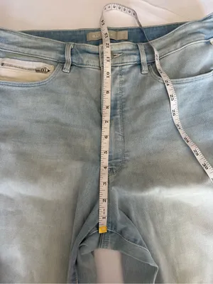 Athleta Sculpt Tek Straight Tuxedo Stripe Jeans Size 16 thumbnail 10