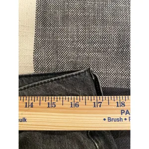Levi's Premium Straight Leg Jeans Charcoal Wash Denim Black Women's Size 32x30 thumbnail 10