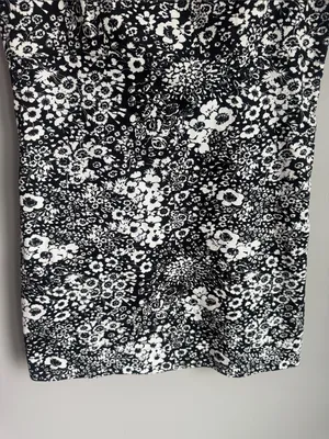 Tuckernuck Hyacinth House Black & White Denim Floral Gaia Mini Dress Large thumbnail 7